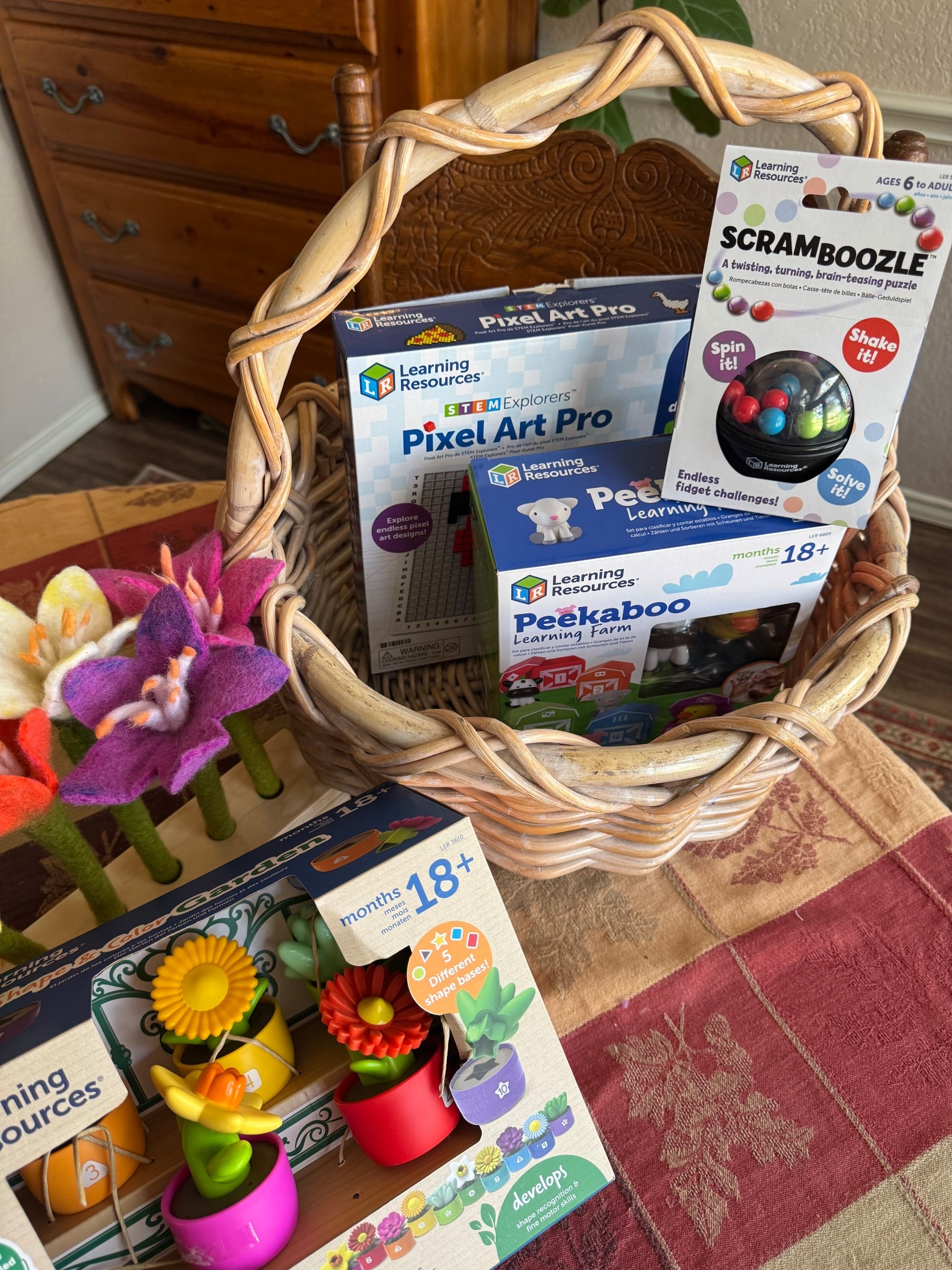 We love simple, hands-on activities that build real skills and these favorites from Learning Resources make it easy for learning to bloom right at home.

#ad #LearningBlooms #LearningResources #easterbasketideas 
