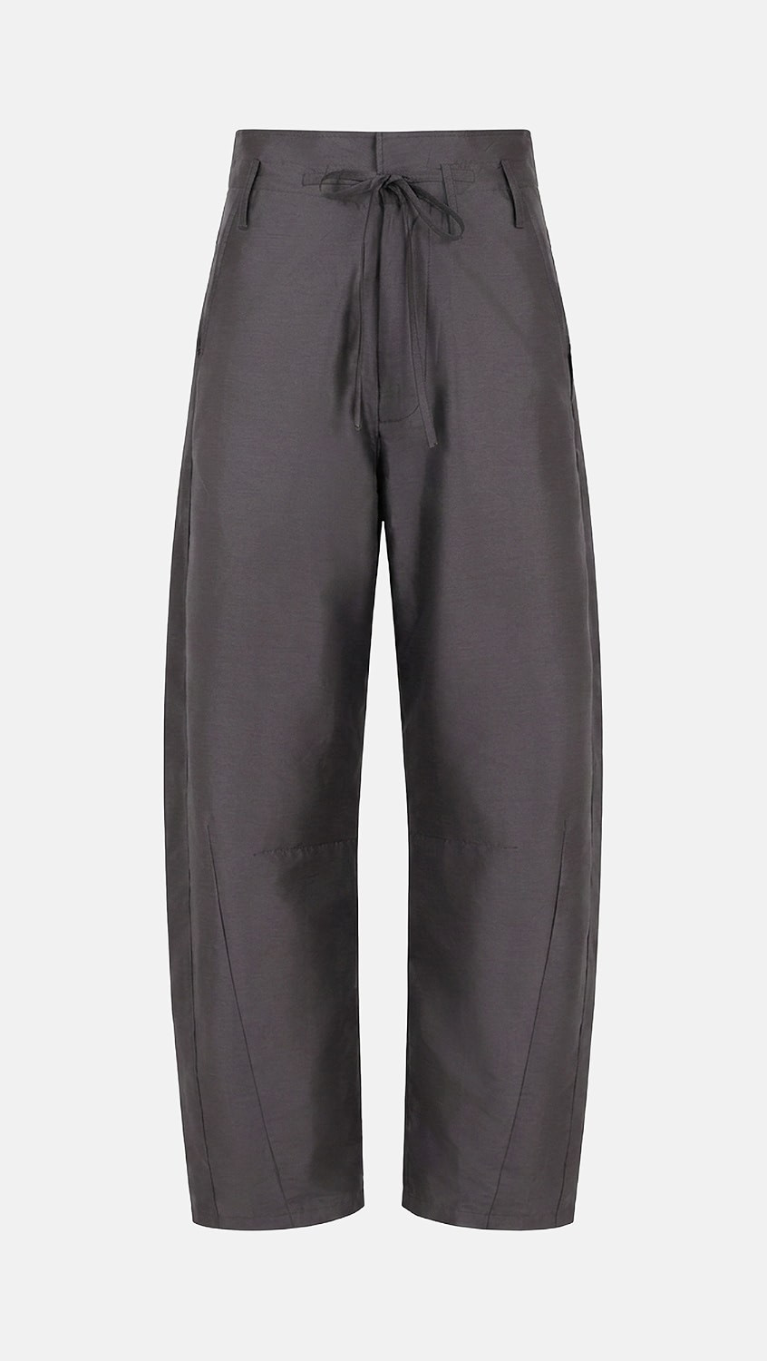 Chan Luu Techno Taffeta Barrel Pants Charcoal 1 | Shopbop