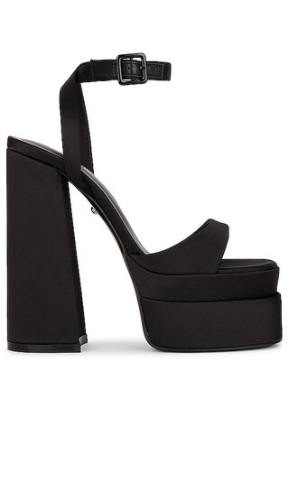 Casia Ankle Strap Platform in Black | Revolve Clothing (Global)