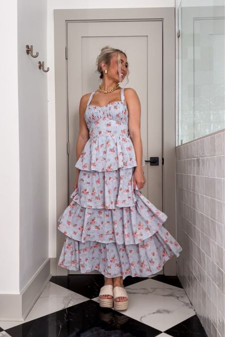 20% off Abercrombie dresses — wearing a small petite #weddingguest #floraldresses 

#LTKfindsunder50 #LTKSeasonal