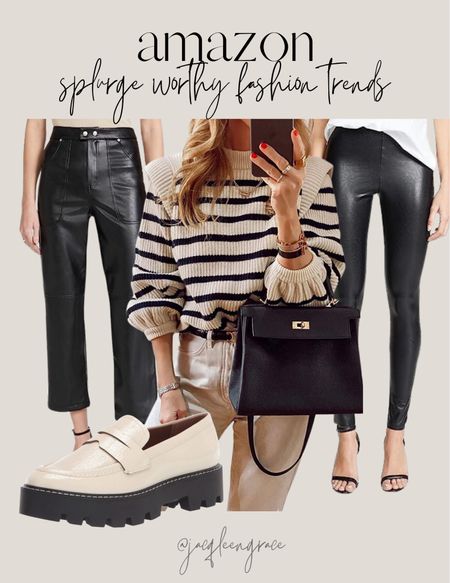 Amazon splurge worthy fashion trends.  Budget friendly. For any and all budgets. Glam chic style, Parisian Chic, Boho glam. Fashion deals and accessories.

#LTKstyletip #LTKFind #LTKfit