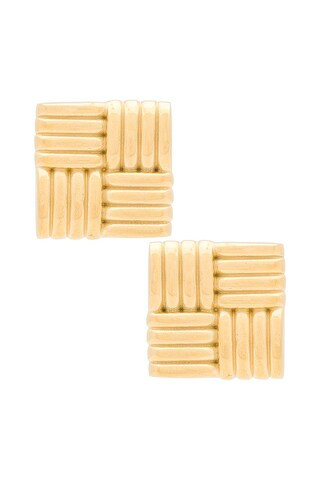8 Other Reasons Square Earrings in Gold from Revolve.com | Revolve Clothing (Global)