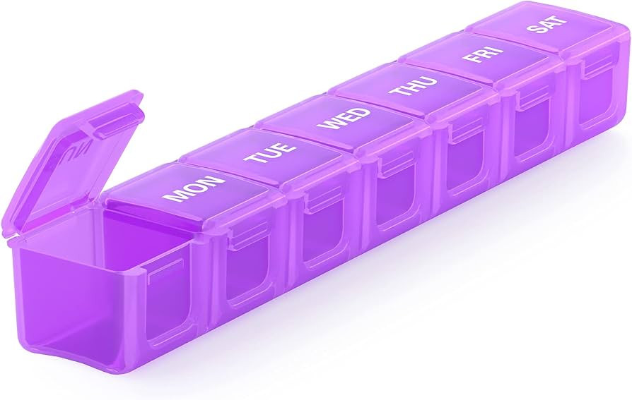 Extra Large Pill Organizer, Sukuos Weekly Pill Box, Pill Case, Medicine Organizer for Vitamins, F... | Amazon (US)