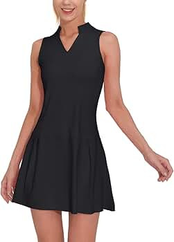 M MOTEEPI Athletic Workout Dress for Women Sleeveless Womens Golf Dress Tennis with Shorts and Po... | Amazon (US)