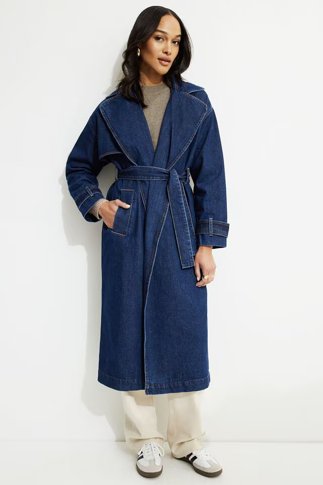 Denim Trench Coat | Dynamite Clothing