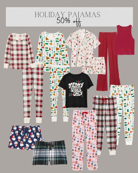 50% off old navy holiday pajamas!!! They also have matching options for the family. These sell out so fast so run! 

#LTKfamily #LTKSeasonal #LTKHoliday