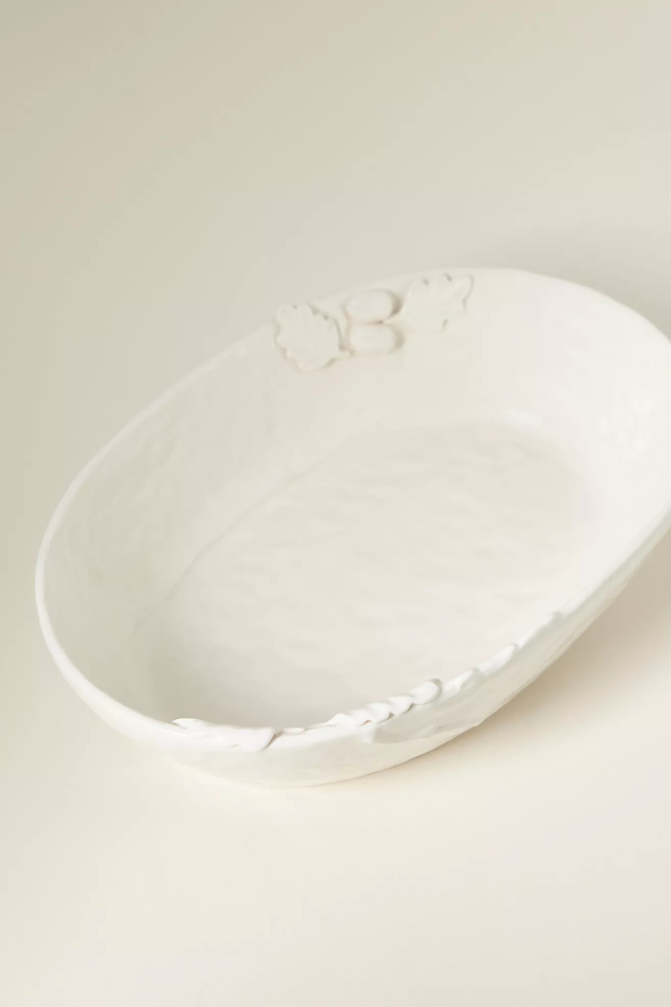 Oak Leaf Stoneware Medium Serve Bowl | Anthropologie (US)