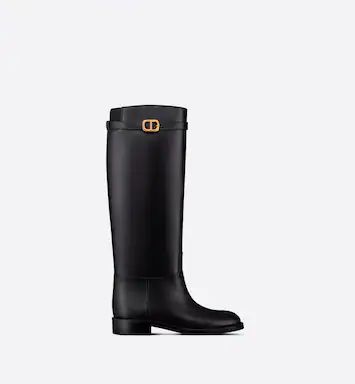 Dior Empreinte Boot Black Calfskin | DIOR | Dior Couture