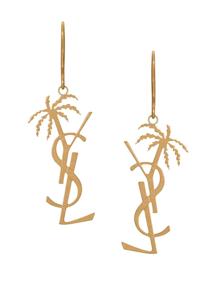 Cassandre Palm Earrings in Metal | Saks Fifth Avenue