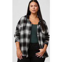 Long Sleeve Hooded Shirt in Multi | Torrid (US & Canada)