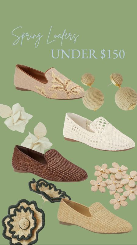 Spring loafers that are selling out fast! Neutral colors and comfortable! Find them all linked below plus neutral, fun earrings for spring and summer. Flats are under $150!

#LTKshoecrush #LTKparties #LTKfindsunder100