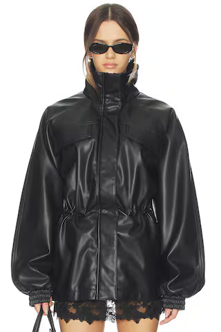 ALL THE WAYS Corina Faux Leather Jacket in Black from Revolve.com | Revolve Clothing (Global)