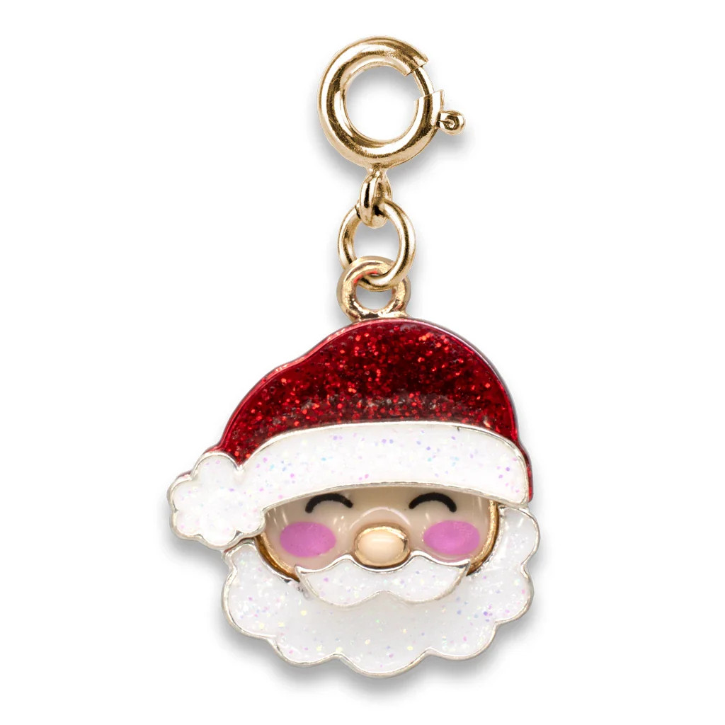 CHARM IT! Gold Glitter Santa Charm | JoJo Mommy
