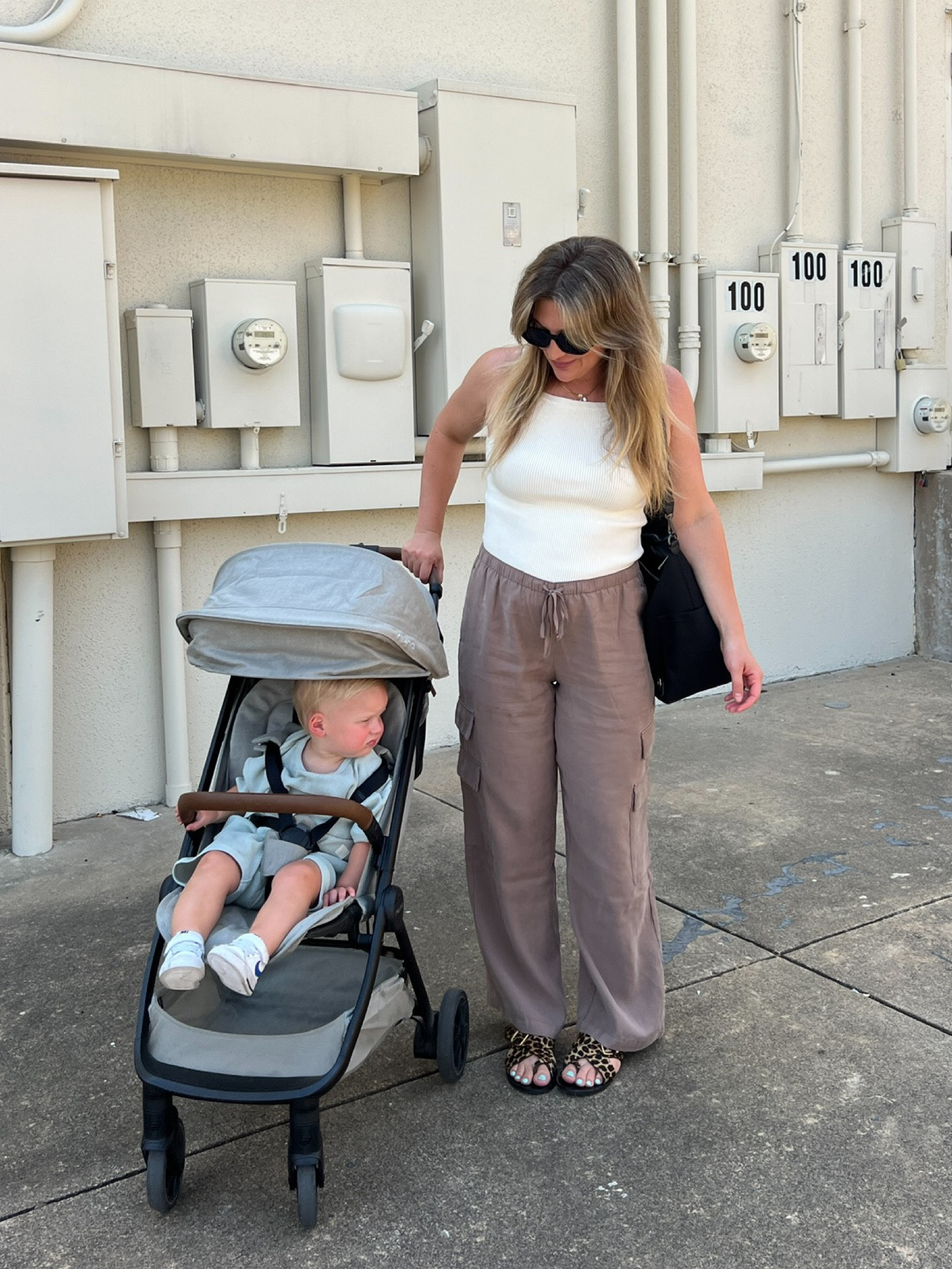 Mom on the go outfit! Top & pants are on sale during the Abercrombie sale! Use code DENIMAF for a stackable discount! 

#LTKStyleTip #LTKSaleAlert