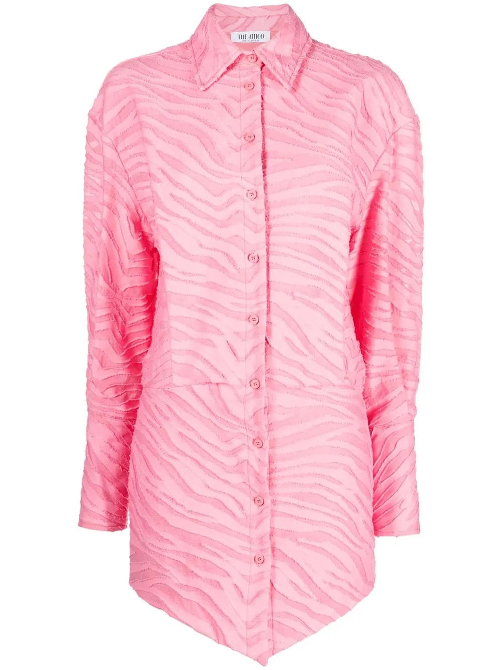 Silvye zebra-patterned shirt dress | Farfetch Global