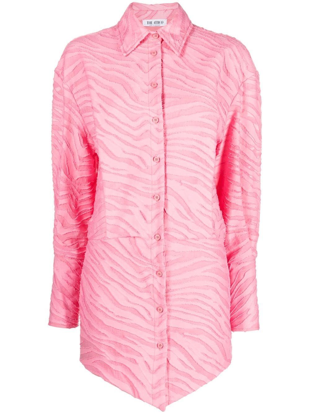 Silvye zebra-patterned shirt dress | Farfetch Global
