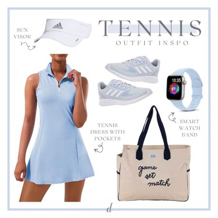 Golf and tennis outfit inspo 🎾 personally own and love all these preppy white and blue workout outfit finds from Amazon! 

#LTKfit #LTKshoecrush #LTKitbag