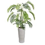 Vintage Home Artificial Palm Tree 93" High Green Emerald Artificial Faux Palm Tree with White Fibers | Amazon (US)