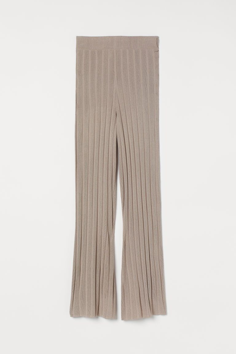 H & M - Rib-knit Pants - Brown | H&M (US + CA)