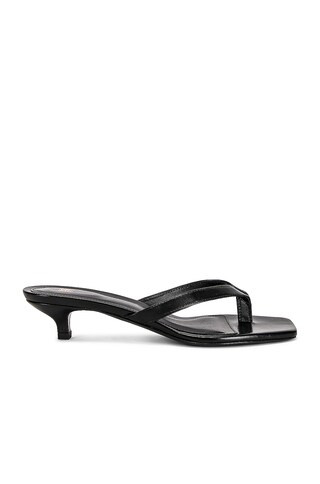Toteme Flip Flop With Heel Sandal in Black | FWRD | FWRD 