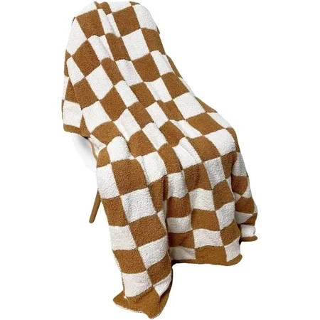Throw Blankets Checkered Fuzzy Blanket Plaid Decorative Throw Blanket - Super Soft Fluffy Shag Fleec | Walmart (US)