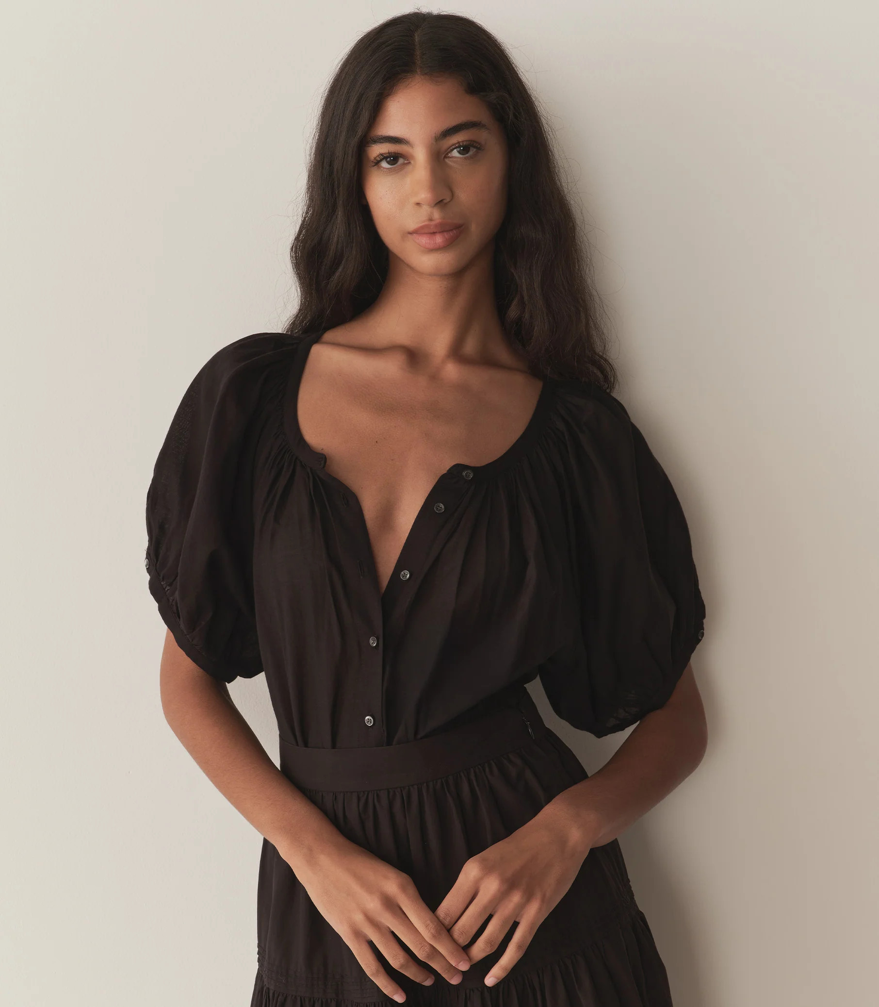 June Top - Black | DÔEN | DOEN