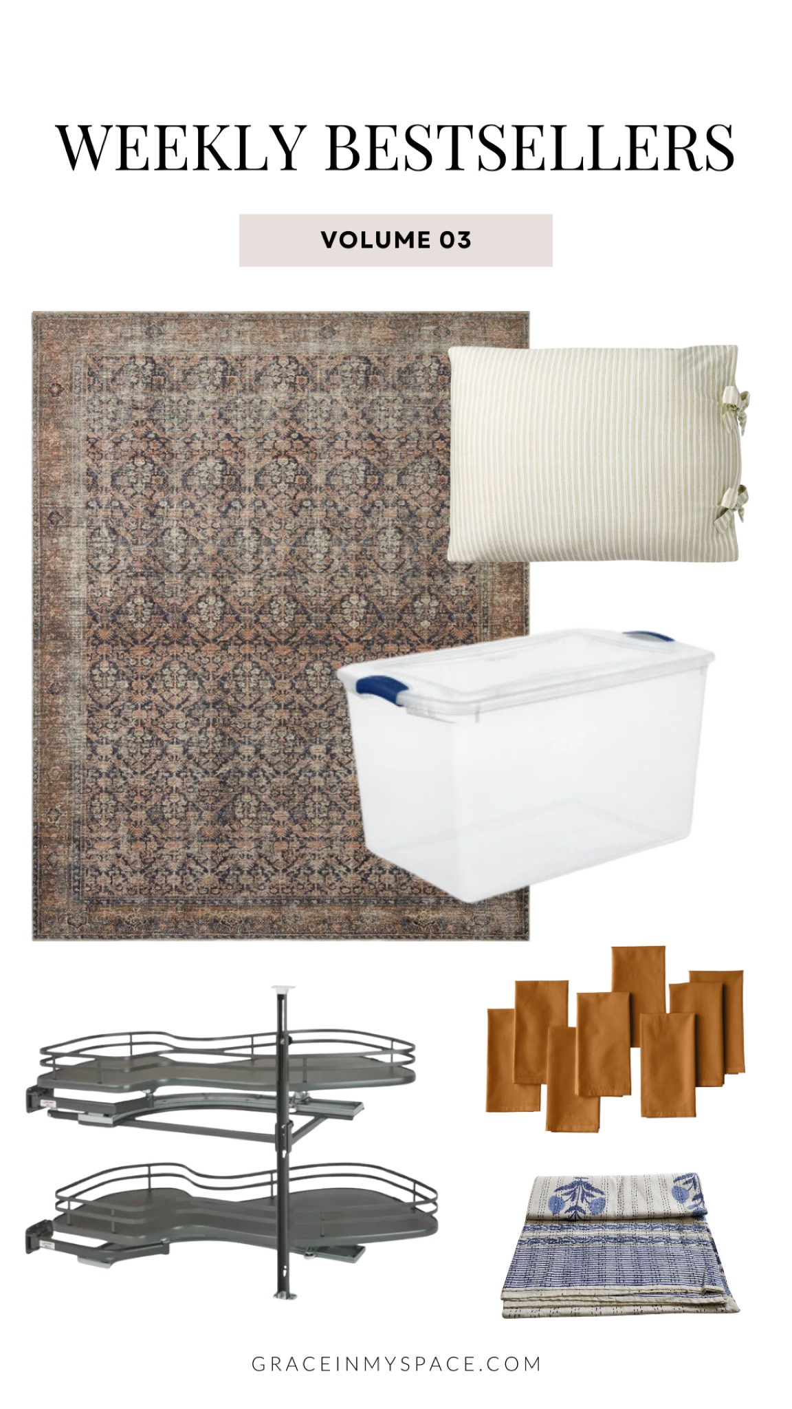 This week’s bestsellers are in — and many of these picks are on sale right now. This gorgeous area rug is under $350 and would make such a timeless addition to a living room, office, or even a guest bedroom. You’re also loving these clear storage containers (perfect for stashing your holiday decor.) Plus, don’t miss out on Target’s new spring home collection, like this reversible comforter set!

#LTKSeasonal #LTKFindsUnder100 #LTKHome