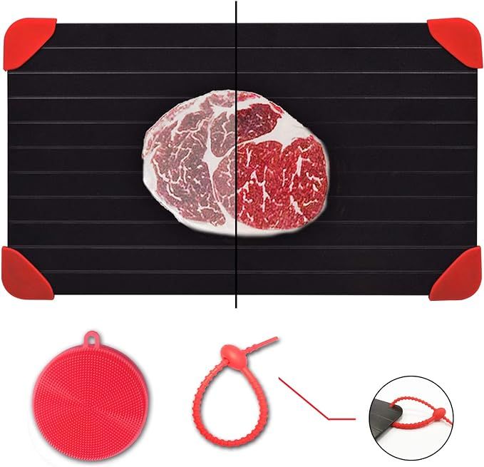 Defrosting Tray for Frozen Meat Rapid and Safer Way of Thawing Food Large Size Defroster Plate Th... | Amazon (US)