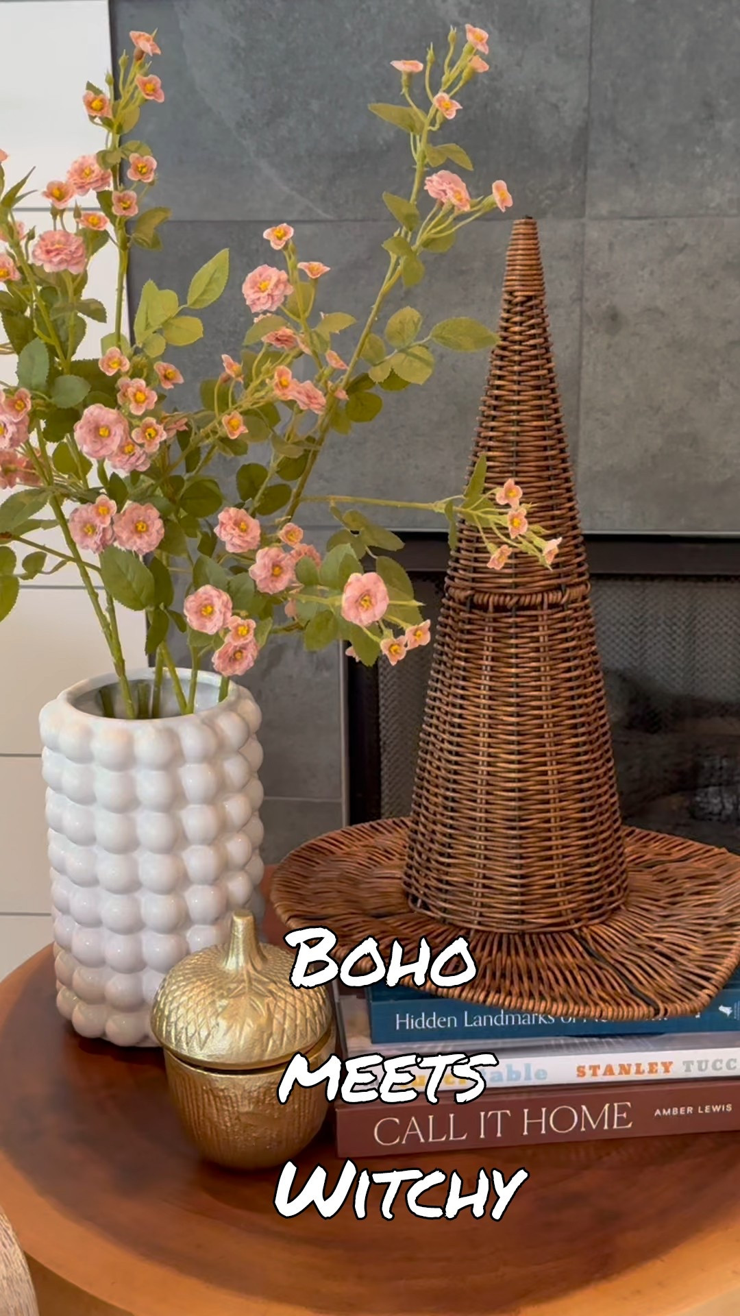 Boho meets witchy in the best possible way — and YES, it’s neutral enough to stay up September through October.
🧹 I linked the exact wicker witch hat + all my fall finds to style it on LTK



#ltkhome #ltkfall #halloweendecor #neutralfall #bohodecor #fallporchideas #witchydecor #seasonaldecor #homestyling #fallfinds

#LTKSaleAlert #LTKHome #LTKSeasonal