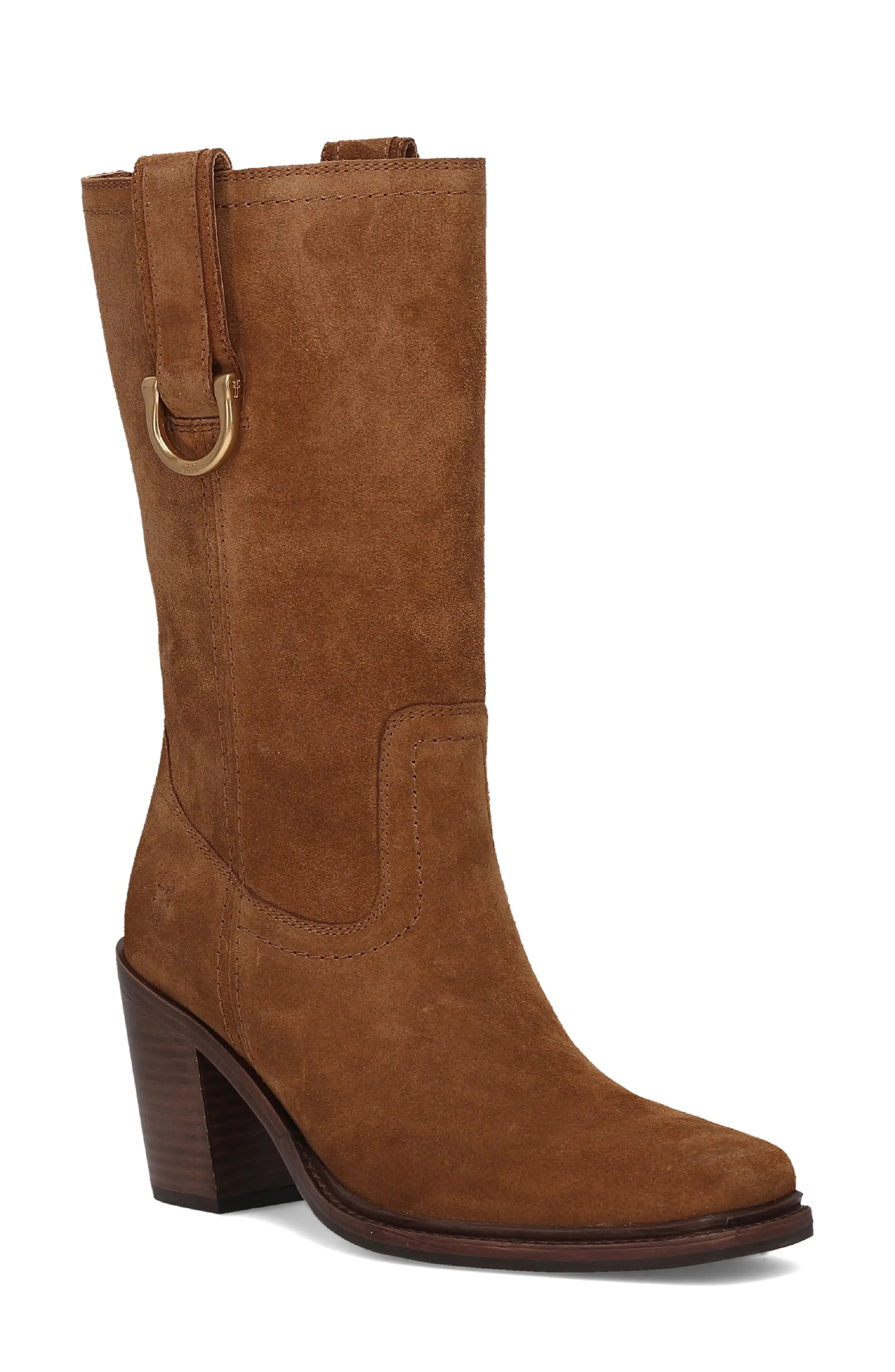Frye Sedona Mid D-Ring Boot in Antique Black at Nordstrom, Size 9.5 | Nordstrom