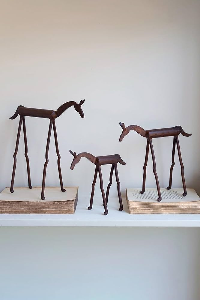 Set of 3 Forged Iron Horses | Amazon (US)