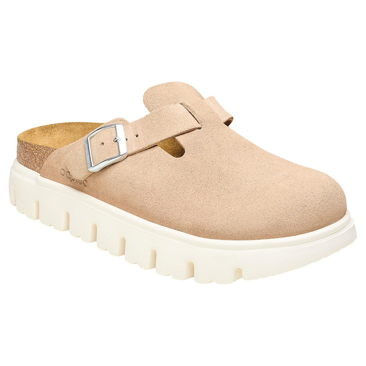 Birkenstock Boston Chunky Suede Clog - Warm Sand | HSN