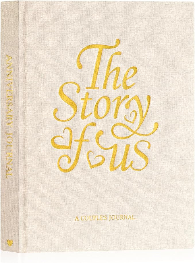Lanpn Wedding Anniversary Journal - The Story of Us, Linen Dating 1st to 70th Couple Memory Book ... | Amazon (US)