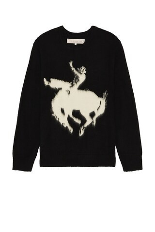 ONE OF THESE DAYS Cowboy Knit Sweater in Black | FWRD 
