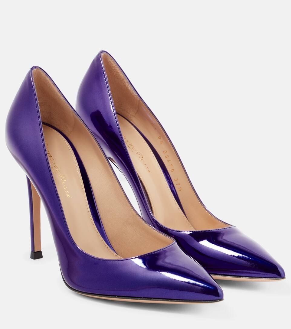 Gianvito 105 metallic leather pumps | Mytheresa (US/CA)