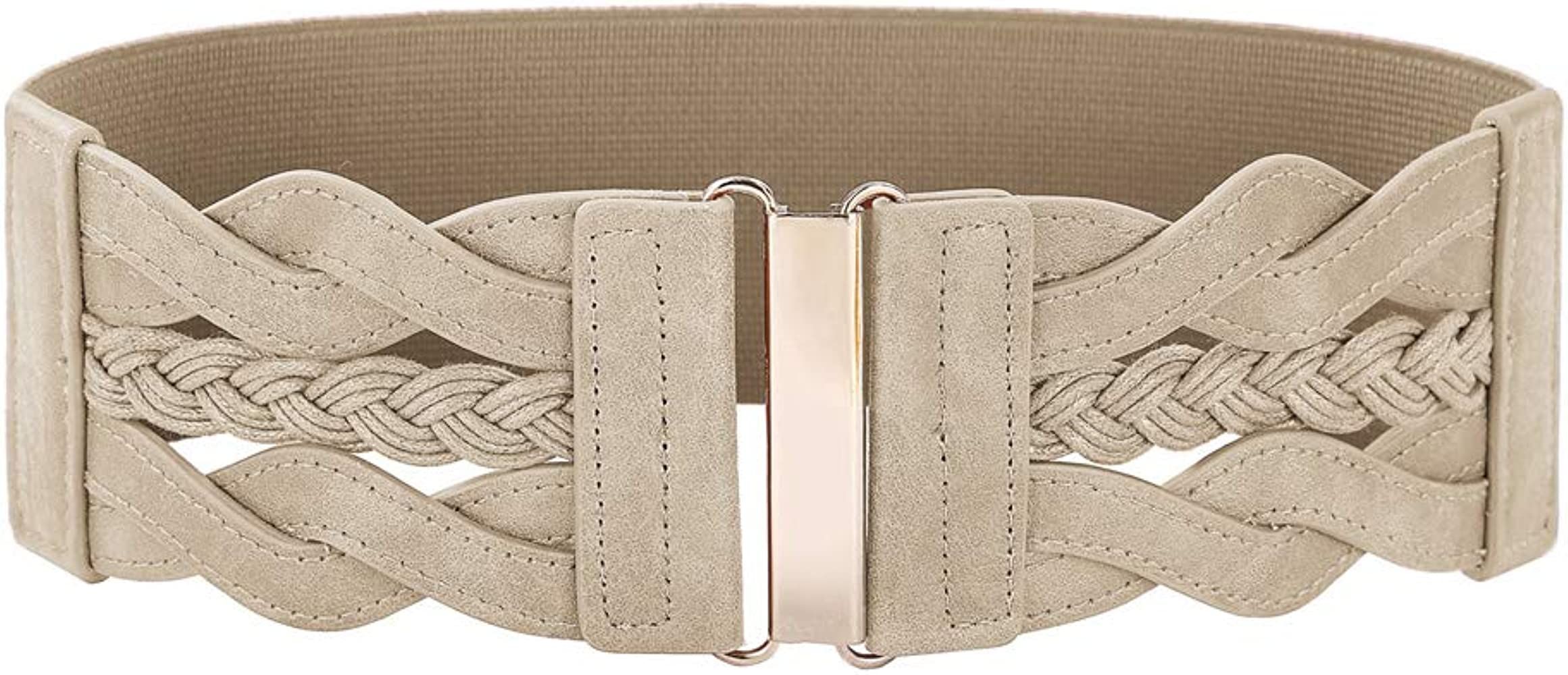 GRACE KARIN Women's Elastic Vintage Belt Stretchy Retro Wide Waist Cinch Belt | Amazon (US)