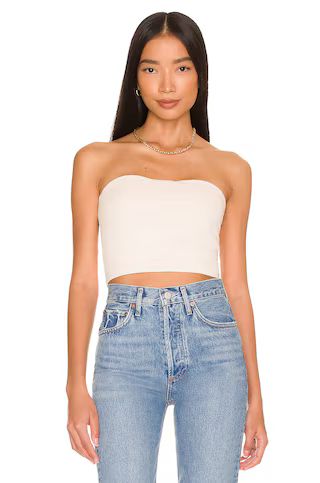 Susana Monaco x REVOLVE Strapless Crop Top in Blanched Almond from Revolve.com | Revolve Clothing (Global)