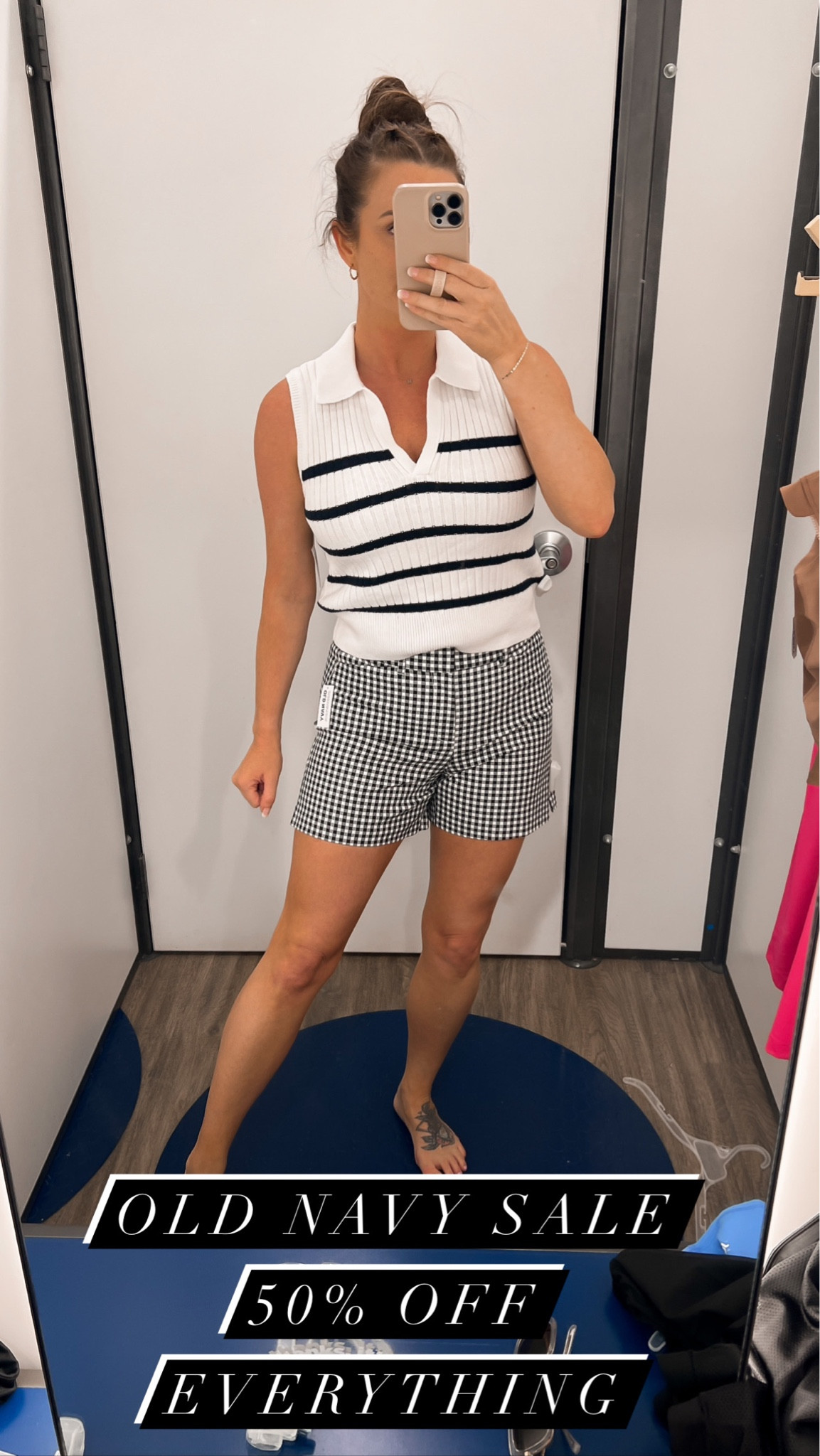 Memorial Day Sale! Wearing a small top and size 4 shorts. I bought a size 6 bc these were tight right now after that trip! 

#LTKstyletip #LTKunder50 #LTKSeasonal