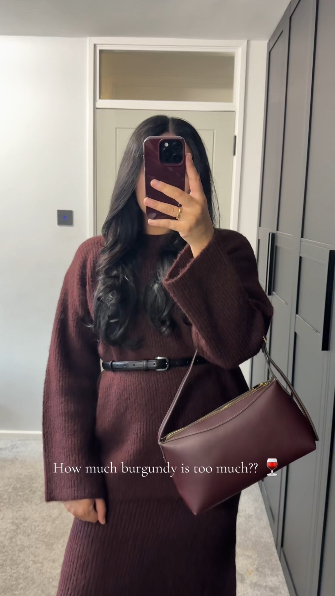 Burgundy skirt set 🍂

#LTKautumn #LTKstyletip #LTKwinter