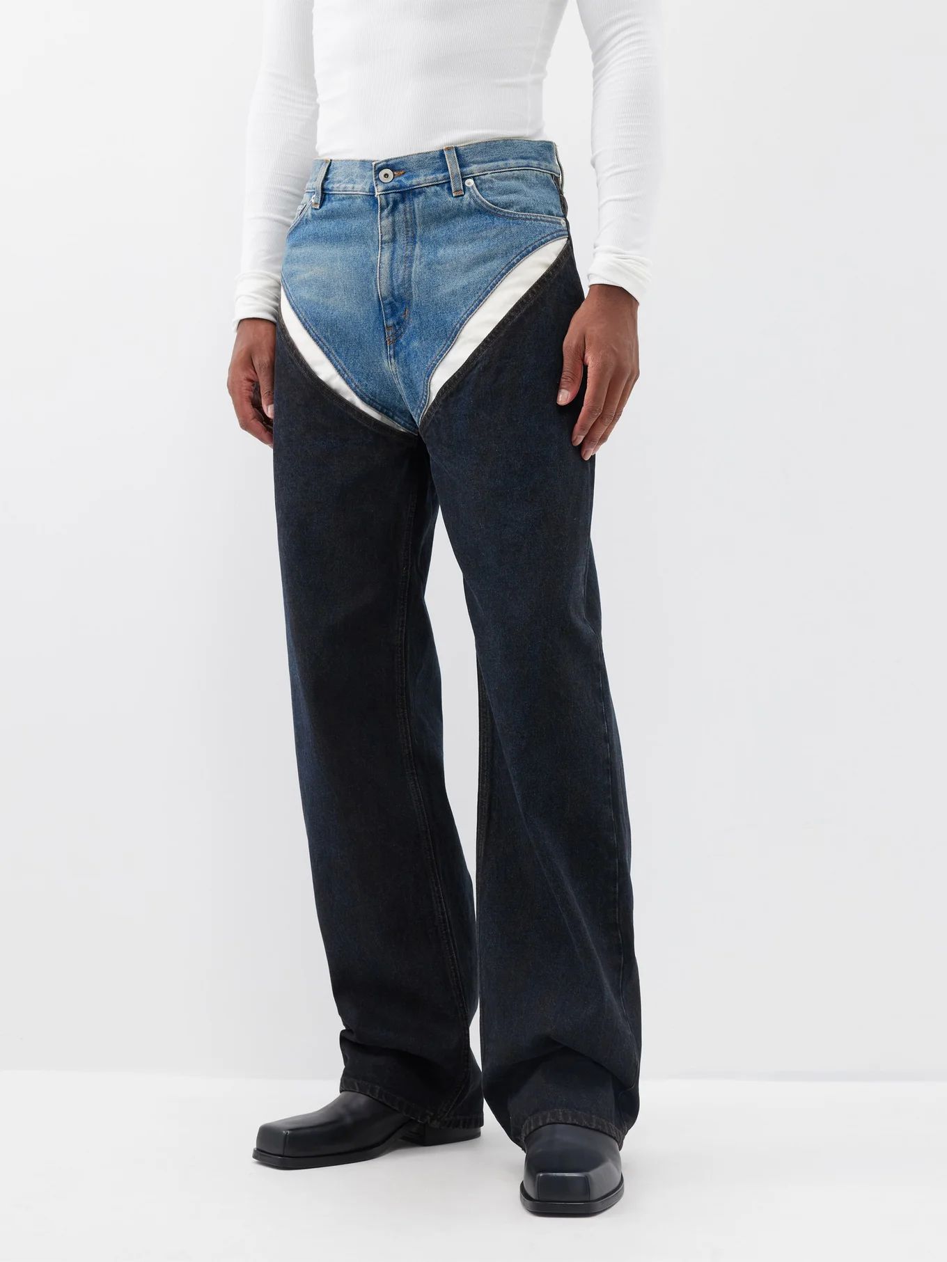 Cutout wide-leg jeans | Matches (UK)