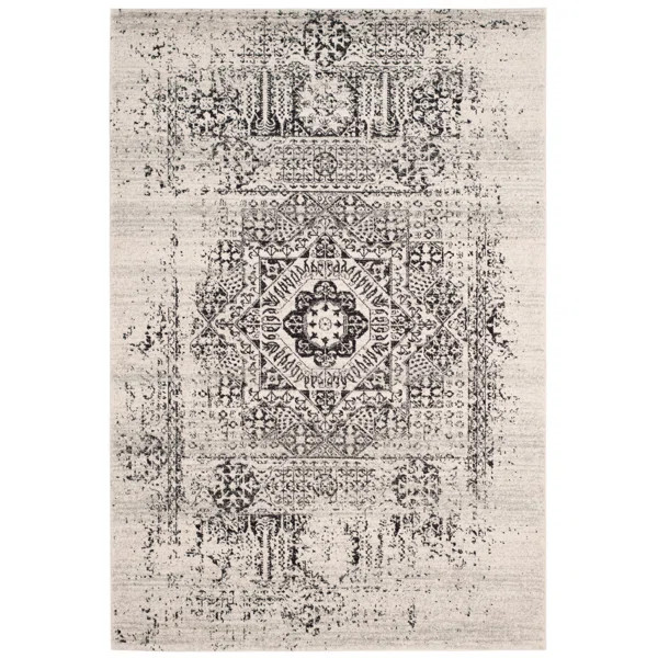 Baldwin Park Oriental Ivory/Black Area Rug | Wayfair North America