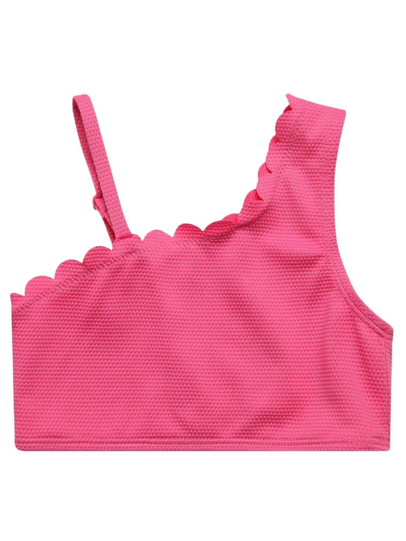 Jessica Simpson Girls' Two-piece Asymmetrical Bikini Swimsuit, Sizes 4-16 | Walmart (US)