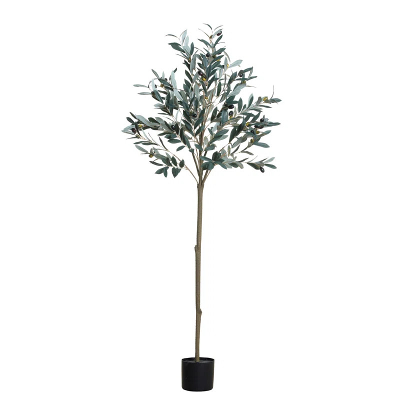 Artificial Olive Tree in Pot | Wayfair North America