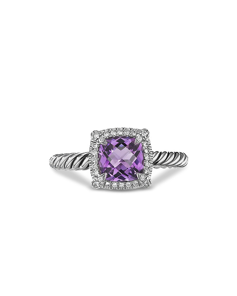 David Yurman Sterling Silver Petite Chatelaine Ring with Amethyst & Diamonds - Exclusive | Bloomingdale's (US)