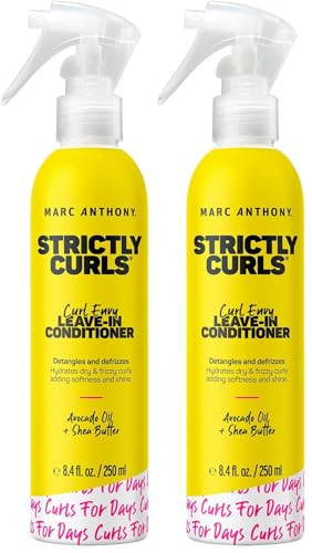 Marc Anthony Leave-In Conditioner, Strictly Curls - Shea Butter, Vitamin E & Avocado Oil Softens & Defines Coarse Curls - Sulfate-Free Anti-Frizz Styling Product For Curly, & Wavy Hair (Pack of 2) | Amazon (US)