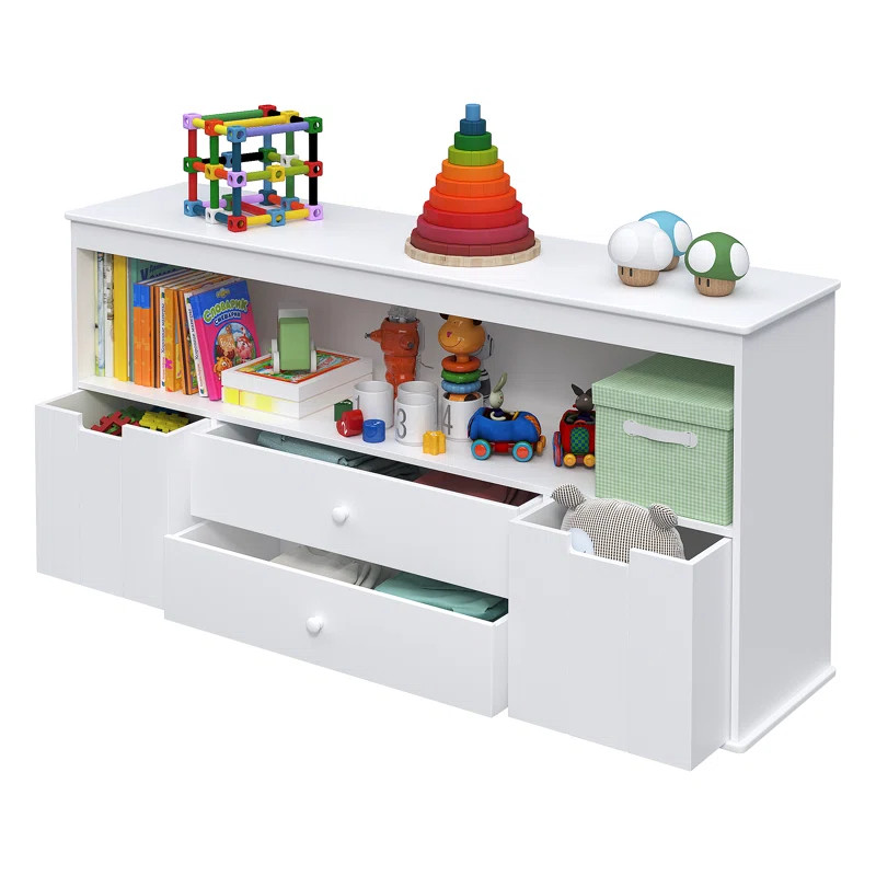 Josue 24.2" H x 51.9" W Kids Bookcase | Wayfair Professional