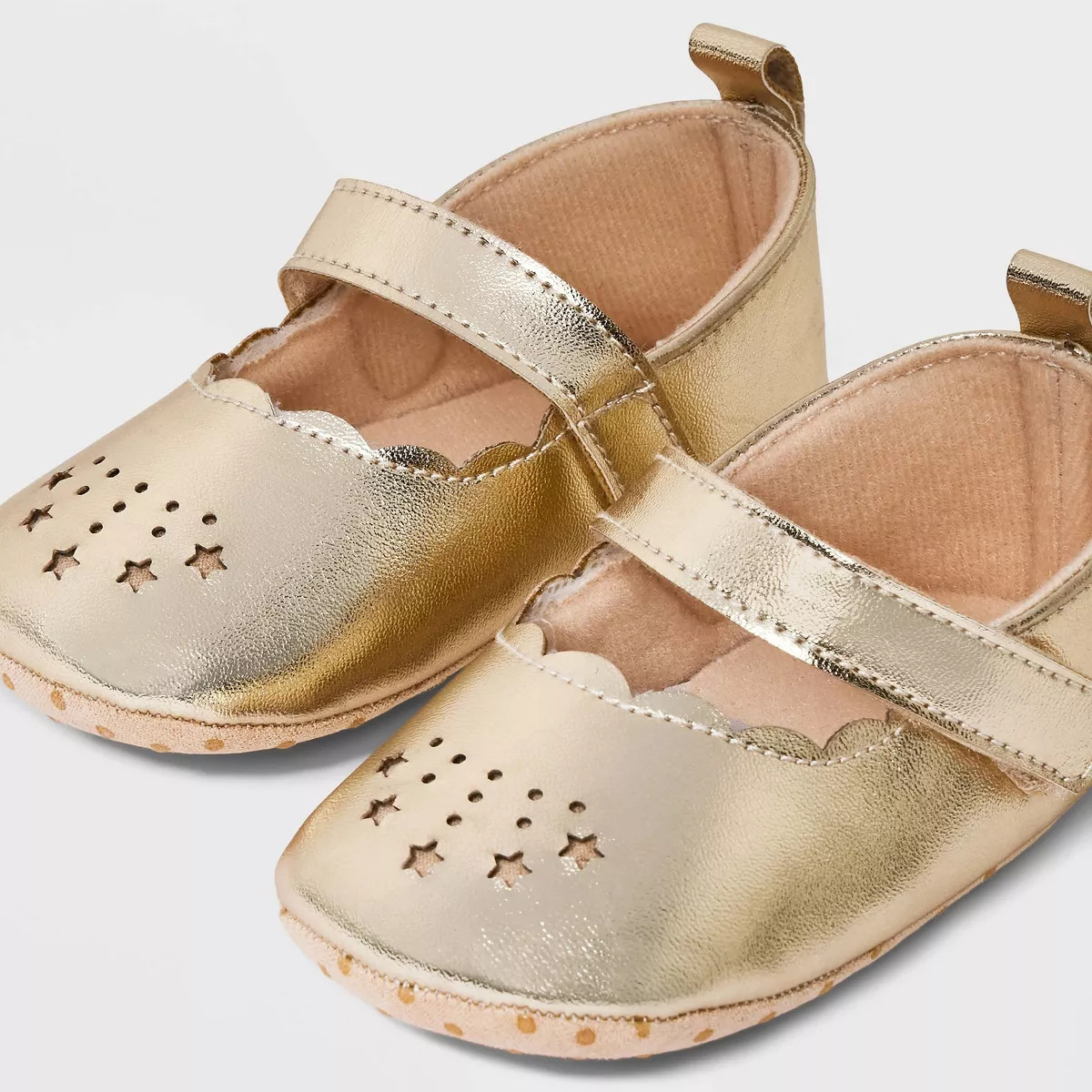 Baby Scallop Shoes - Cat & Jack™ Gold | Target