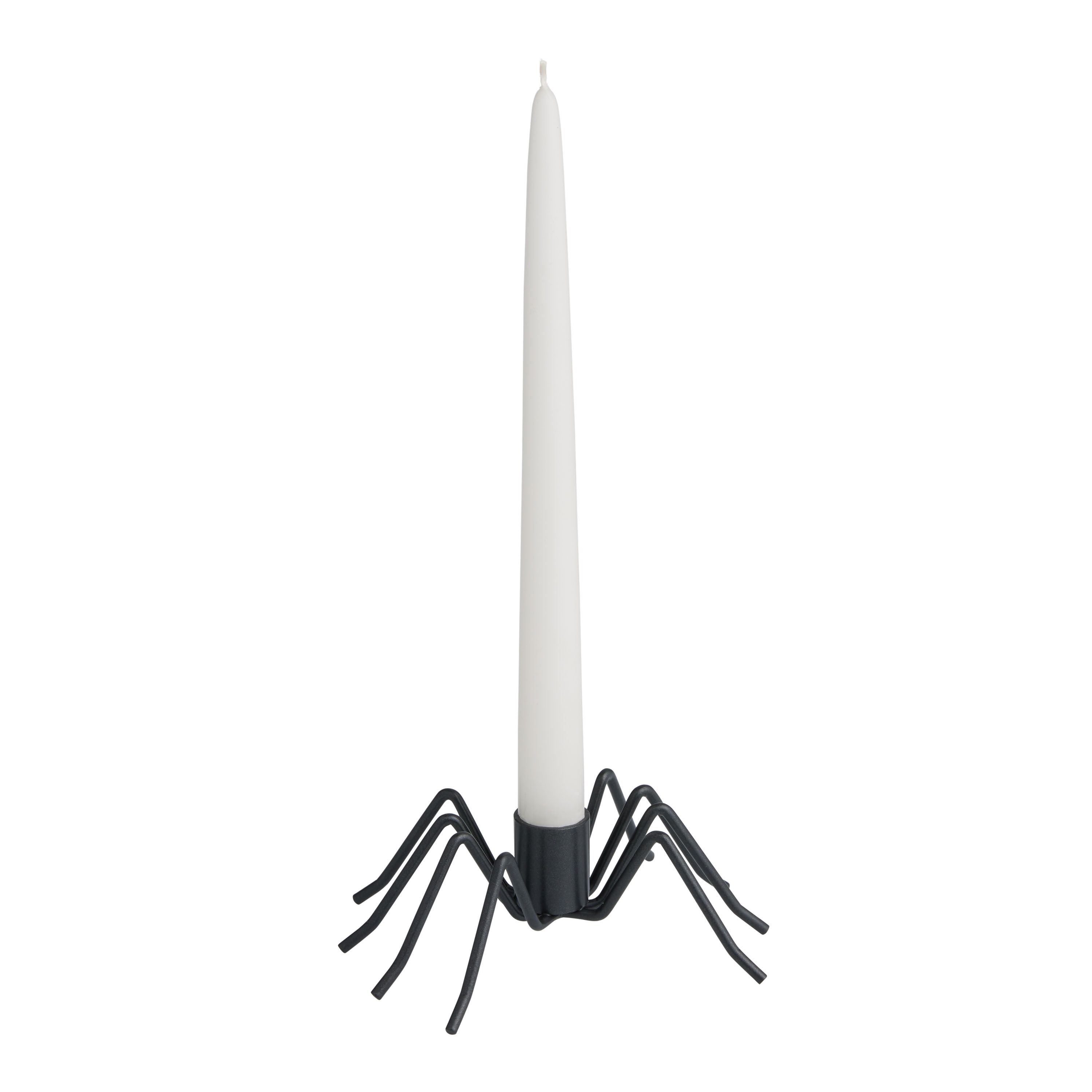 Black Metal Spider Taper Candle Holder | World Market