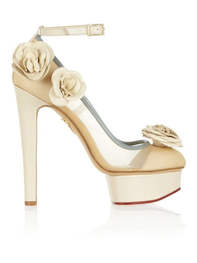 Flora leather and mesh pumps | NET-A-PORTER (US)