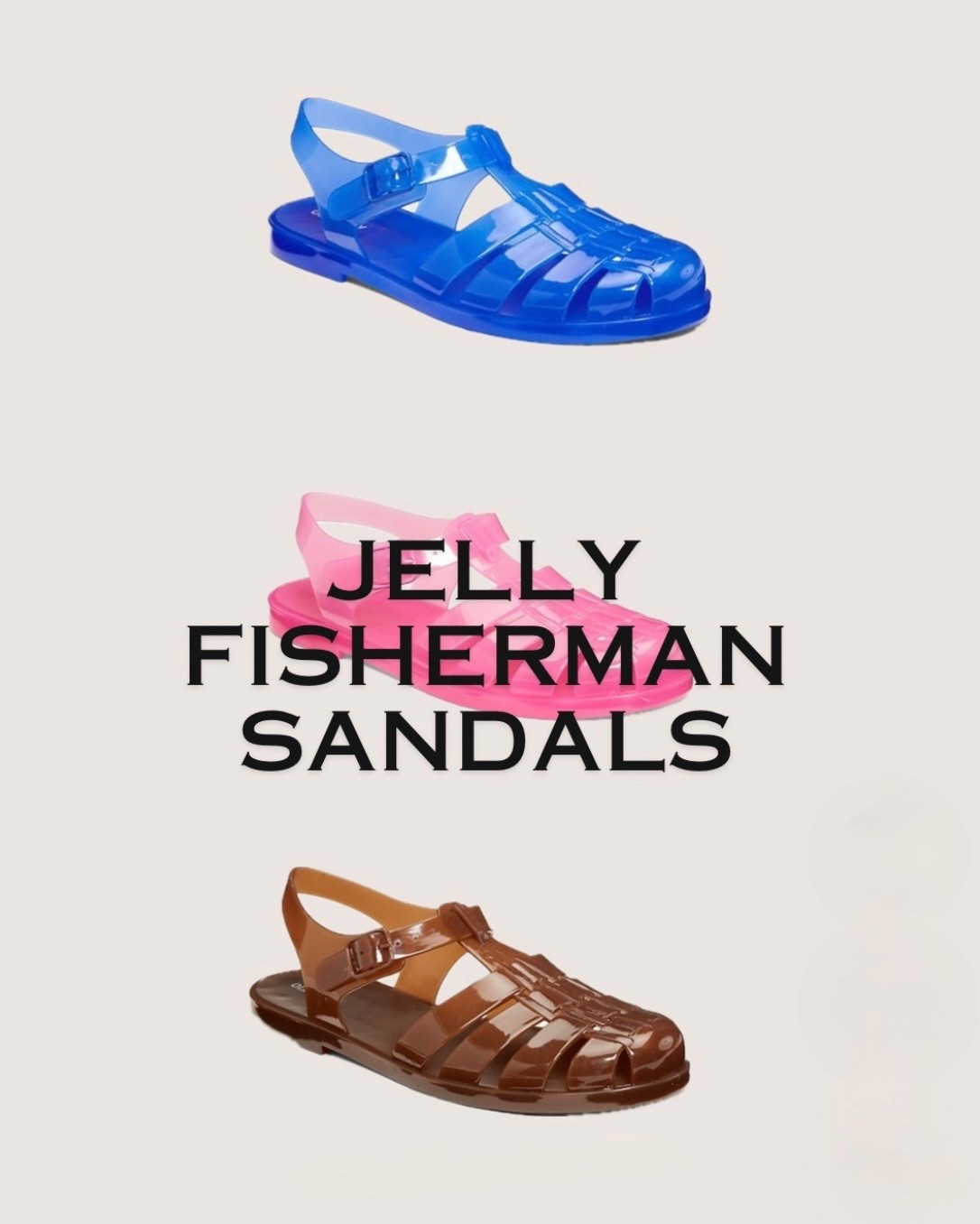 Jellyfish sandals for women 💙🩷🤎

#LTKSummerEdit #LTKShoeCrush #LTKSeasonal